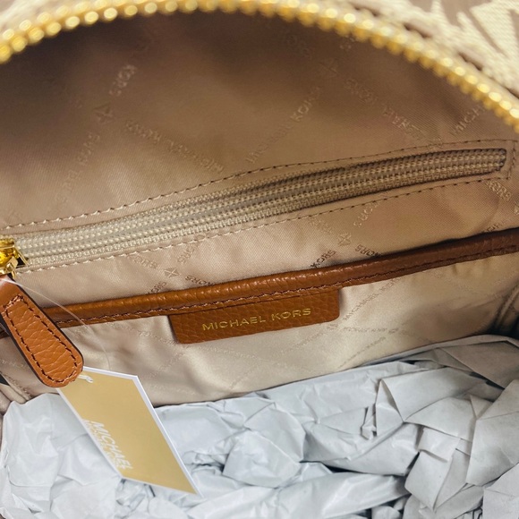 Michael Kors abbey medium backpack striped ebony - Picture 6 of 8